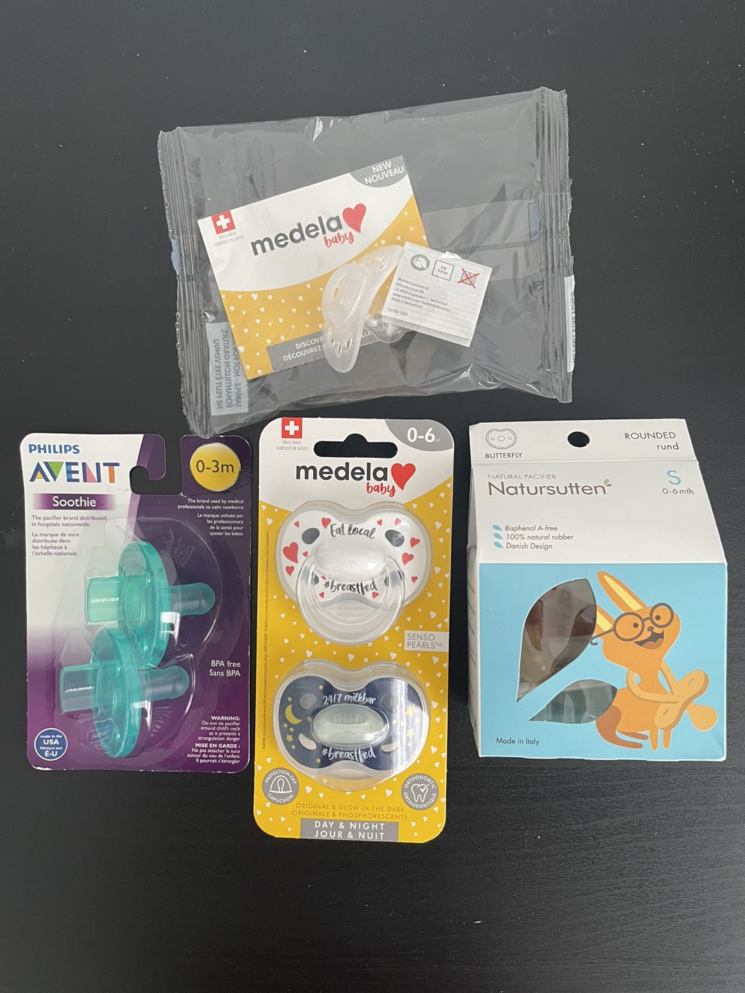 Baby pacifiers and soothies brand new 🦃