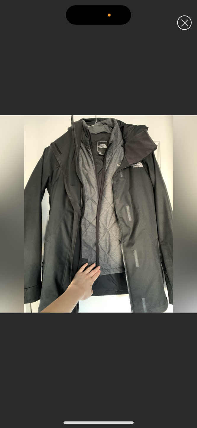 Double layer women’s north face jacket