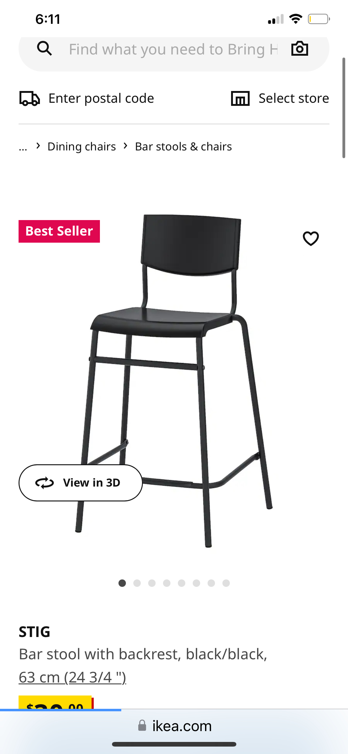 Bar stool ikea - photo 2