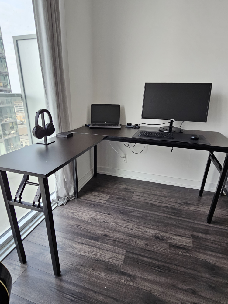 DlandHome L-Shaped Folding Computer Desk - photo 2