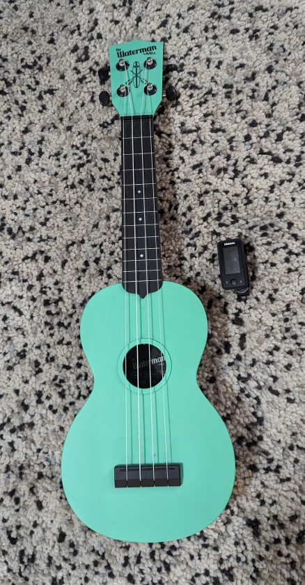 ukulele with electric tuner