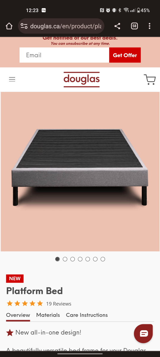 BRAND NEW IN BOX KING BED FRAME - photo 3