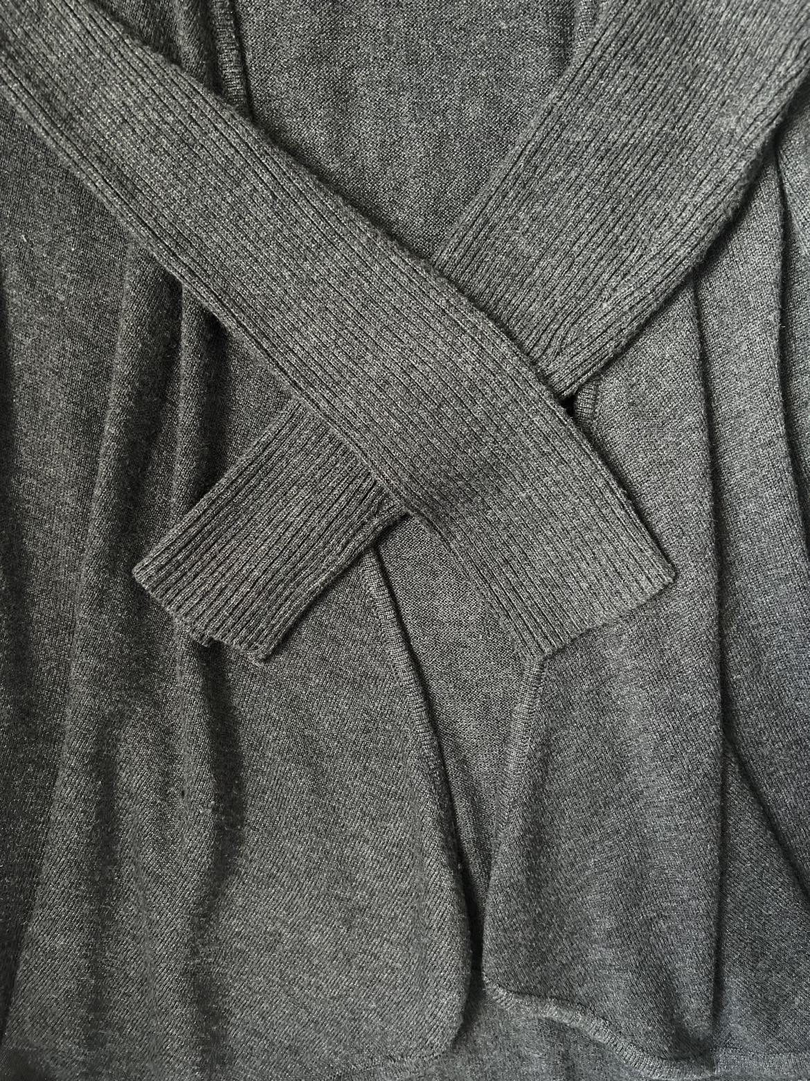 MINKPINK open front long grey wool cardigan retail$150+ image indicator(4)