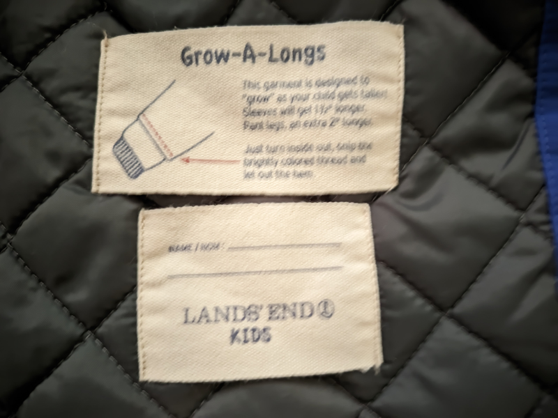 Gently used boys Lands End size 5/6 years old winter jacket image indicator(3)