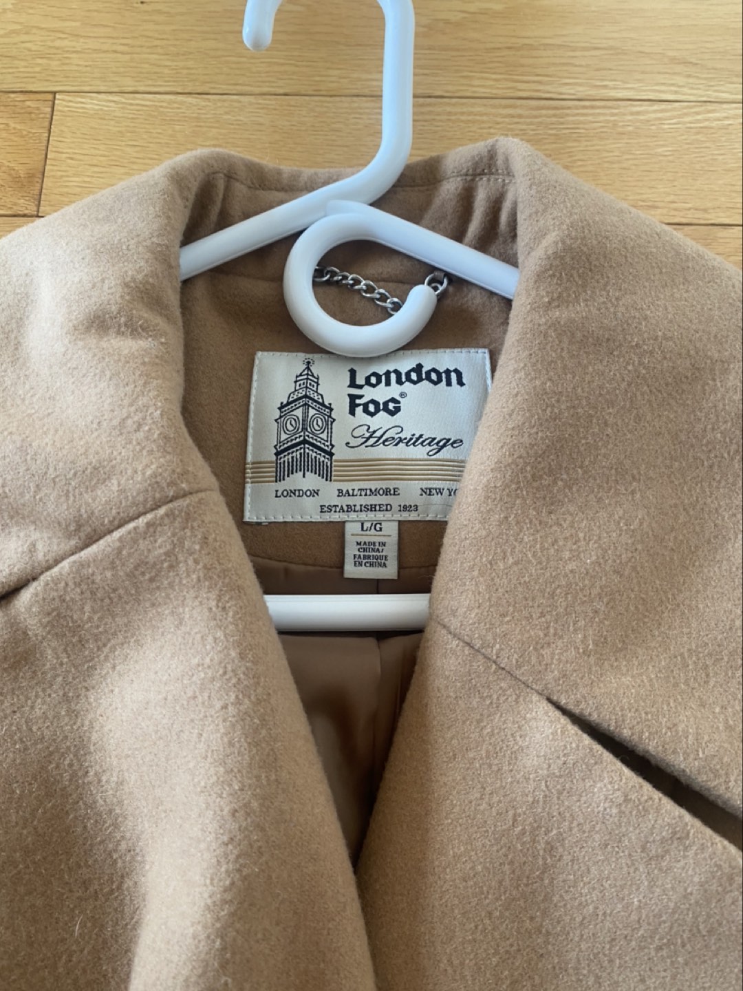 NEW London fog trench coat 🧥 super warm size large - photo 3