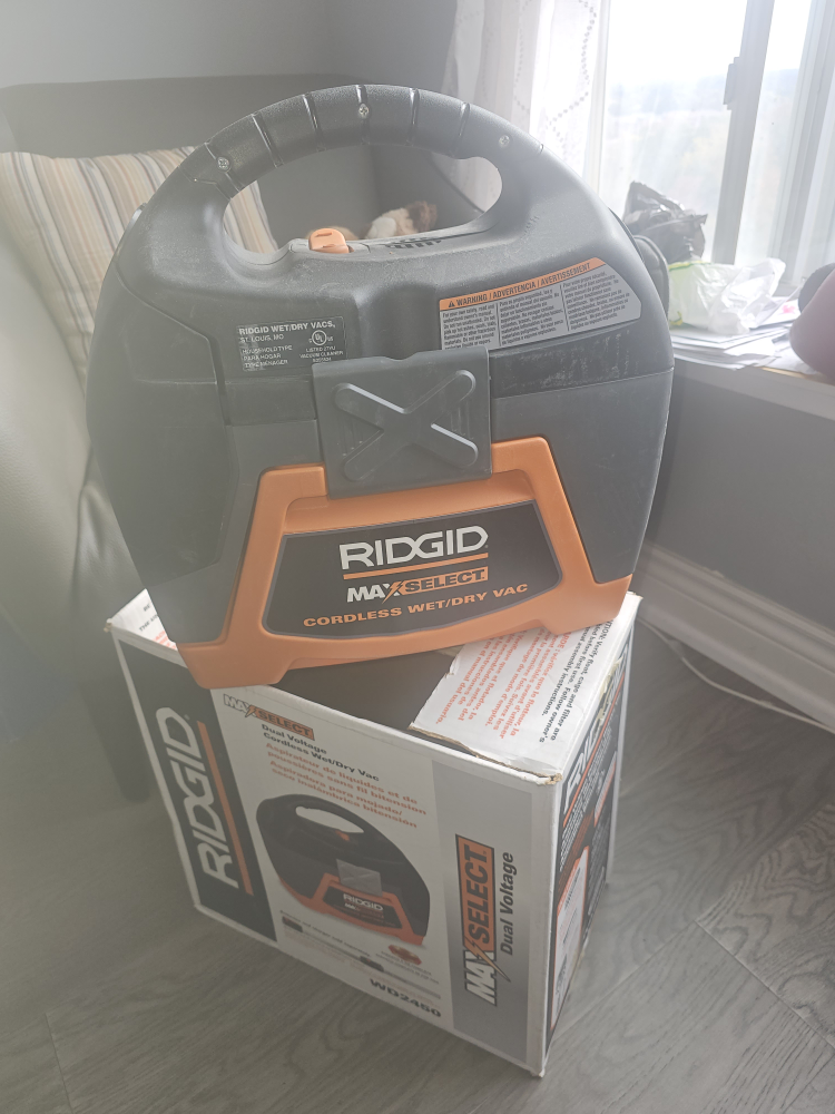 Ridgid  Dual Cordless Wet Dry Vac
