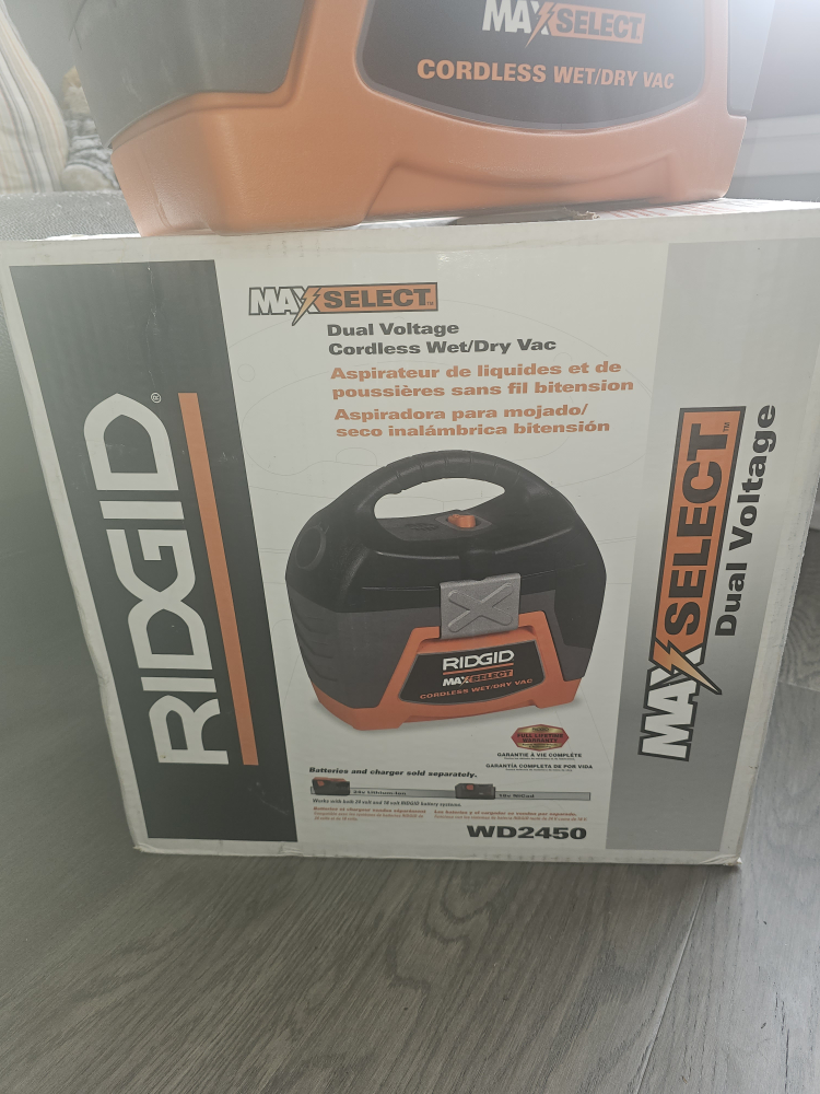 Ridgid  Dual Cordless Wet Dry Vac image indicator(3)