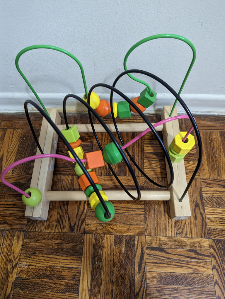#freecycle baby wooden activity toy