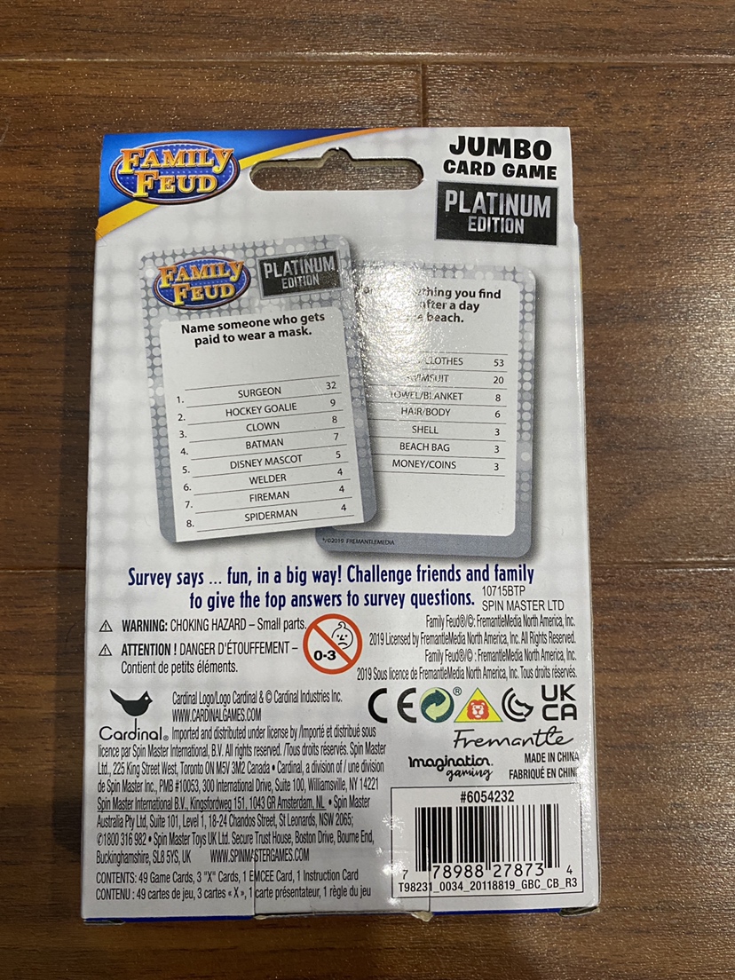 🦃 Family feud card game - photo 2