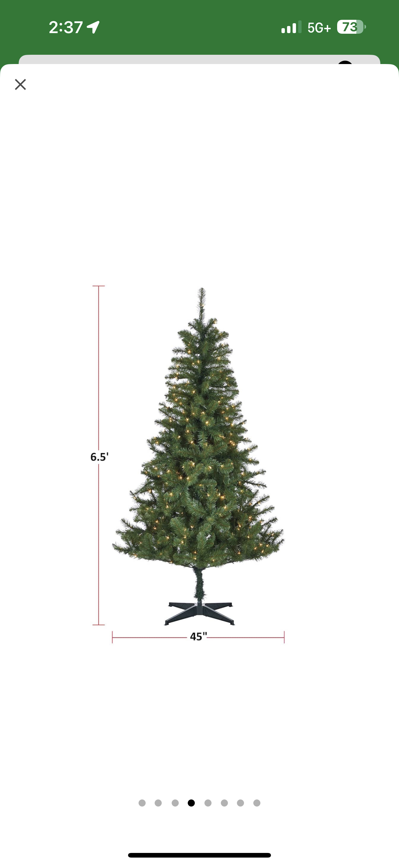 Unopened Christmas tree 2 meter with lights - photo 2