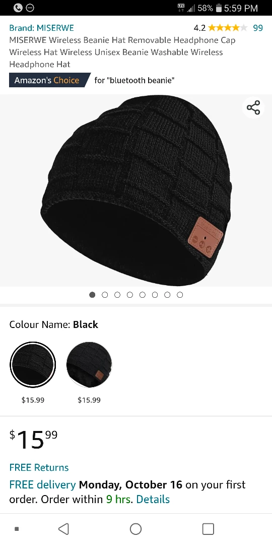 NEW!    MISERWE Wireless Beanie Hat