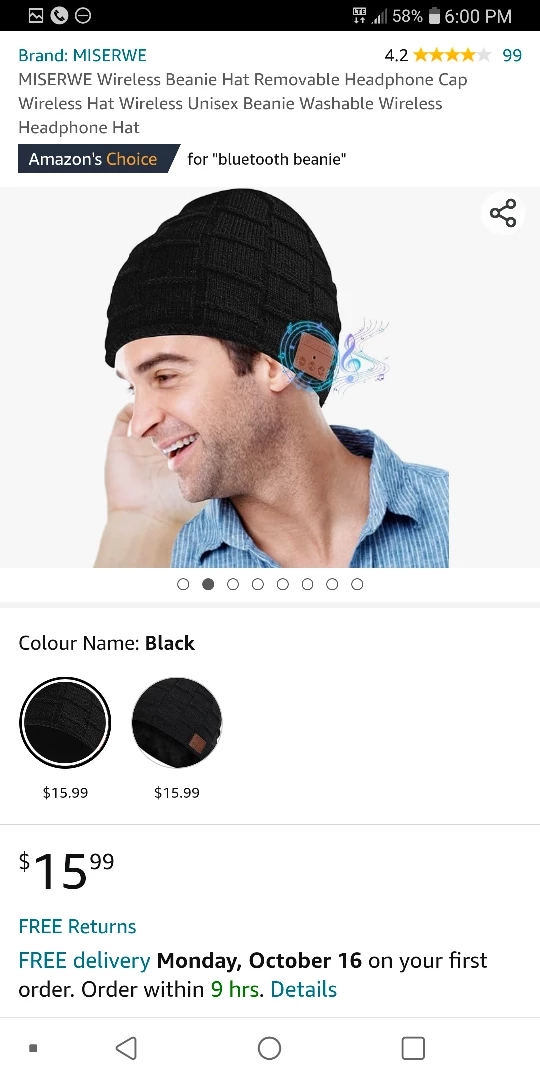 NEW!    MISERWE Wireless Beanie Hat - photo 2