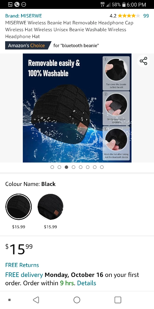 NEW!    MISERWE Wireless Beanie Hat - photo 3