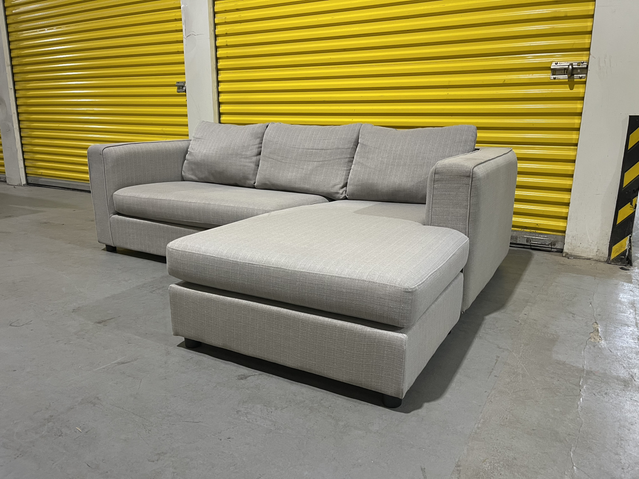FREE DELIVERY | Modern Grey Reversible Sectional - photo 3