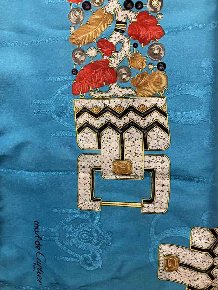 Cartier Silk Vintage scarf authentic RARE image indicator(4)
