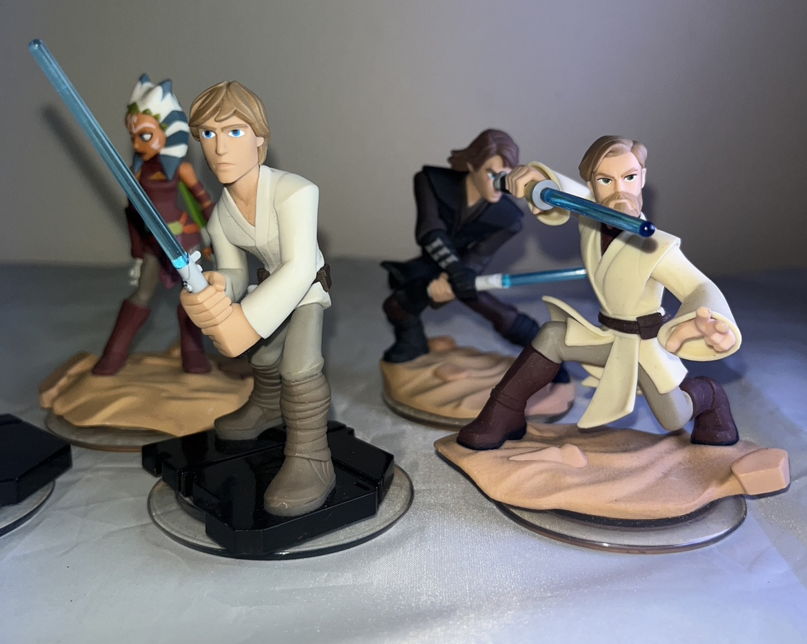 Disney Infinity 3.0 Figures Star Wars Lot Leia Skywalker Obi Wan image indicator(3)