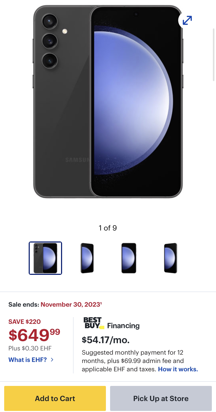 Brand new Samsung Galaxy S23 FE 128GB phone unlocked image indicator(4)