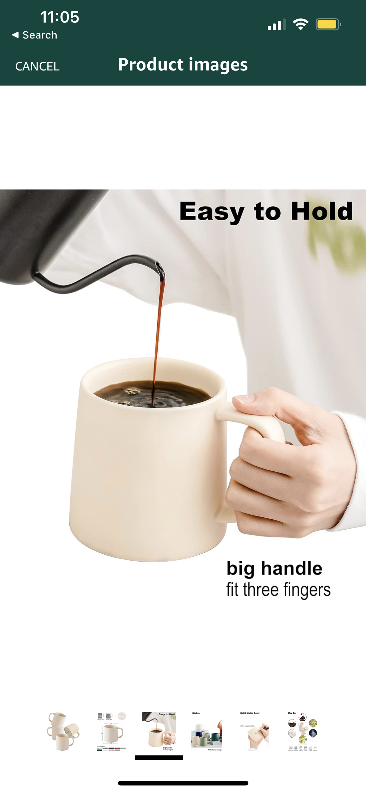 Brand New Tware Beige Porcelain Mugs x 2 image indicator(5)