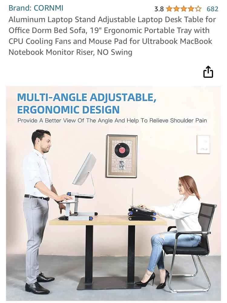 Laptop stand - adjustable positions and use cases image indicator(6)