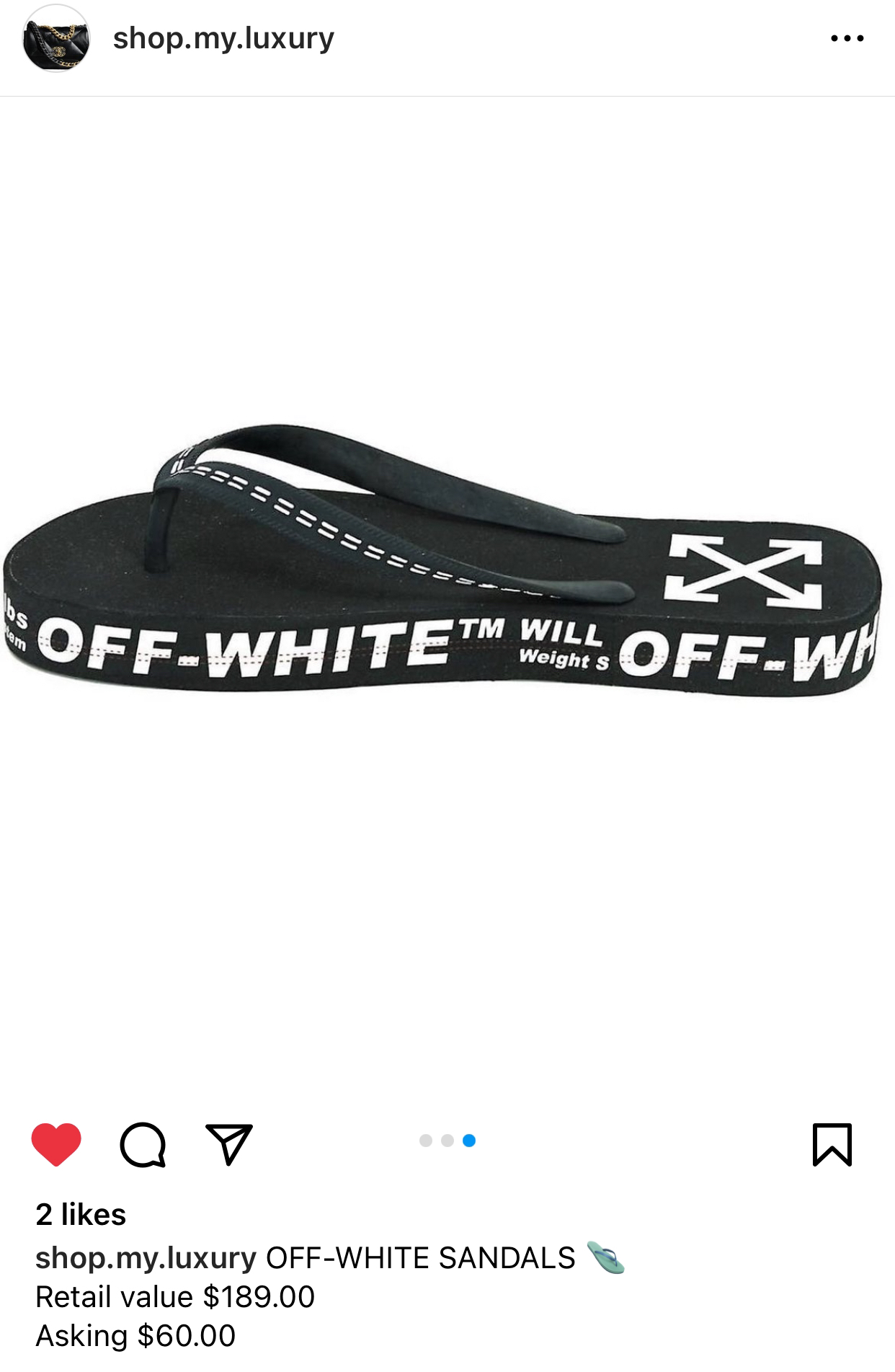 Off-white sandals