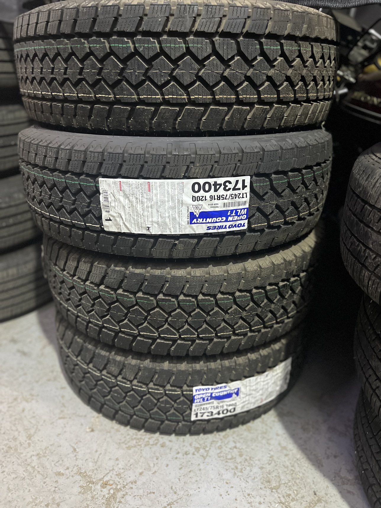 TOYO OPEN COUNTRY WLT1 245/75R16  set of 4 tires - photo 2