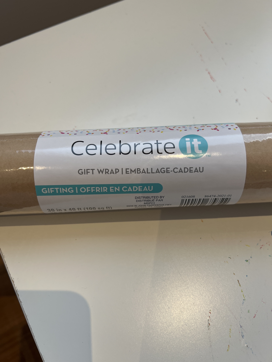 Celebrate gift wrap