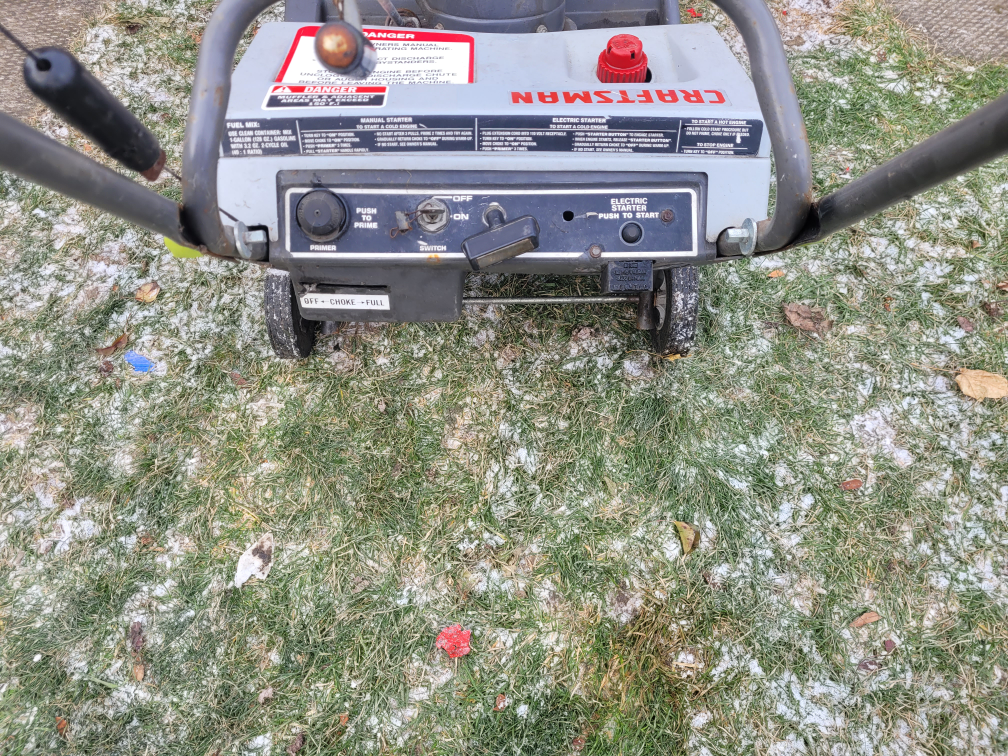 craftsman snowblower with electric start - photo 2