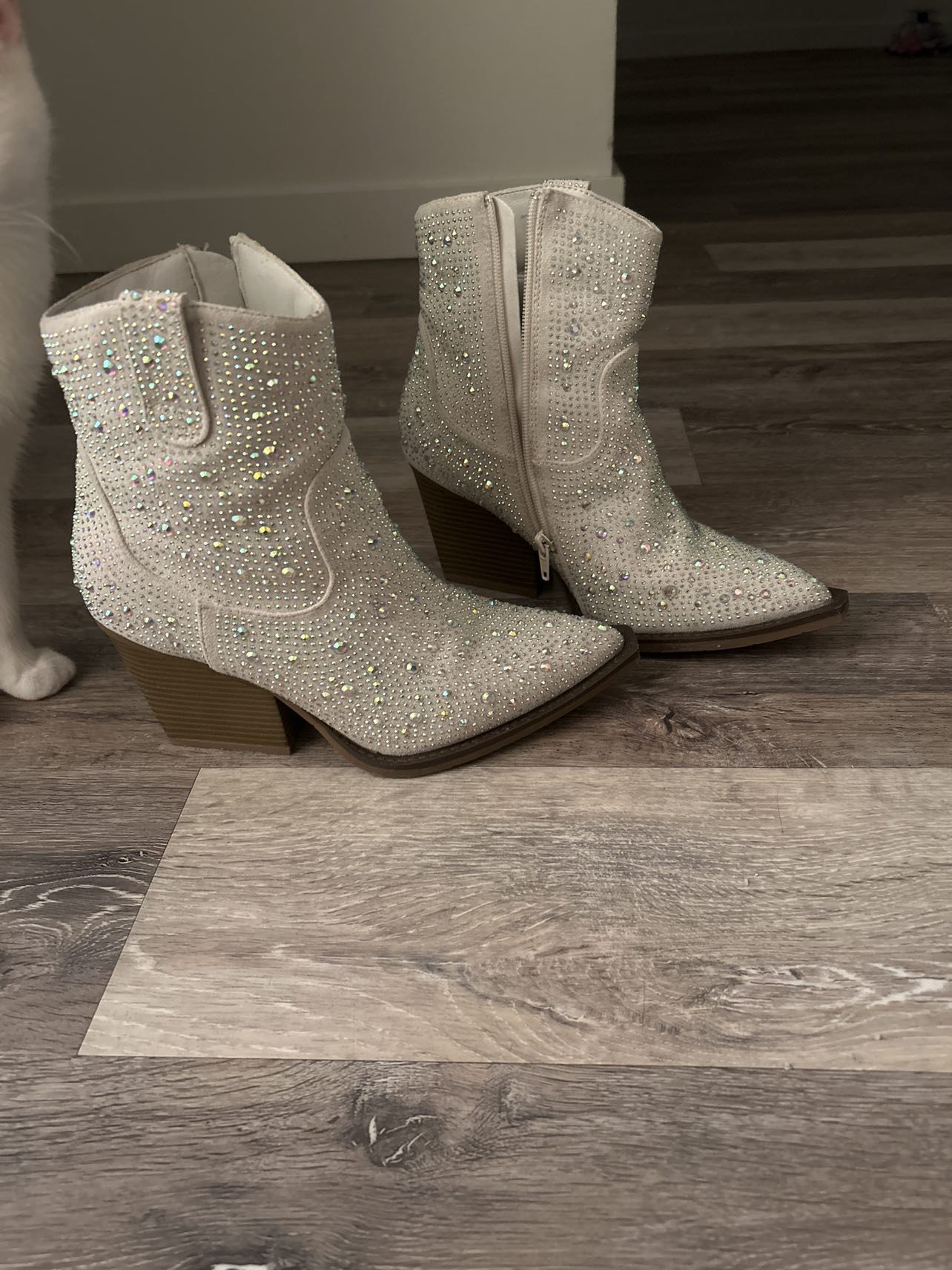 Rhinestone booties