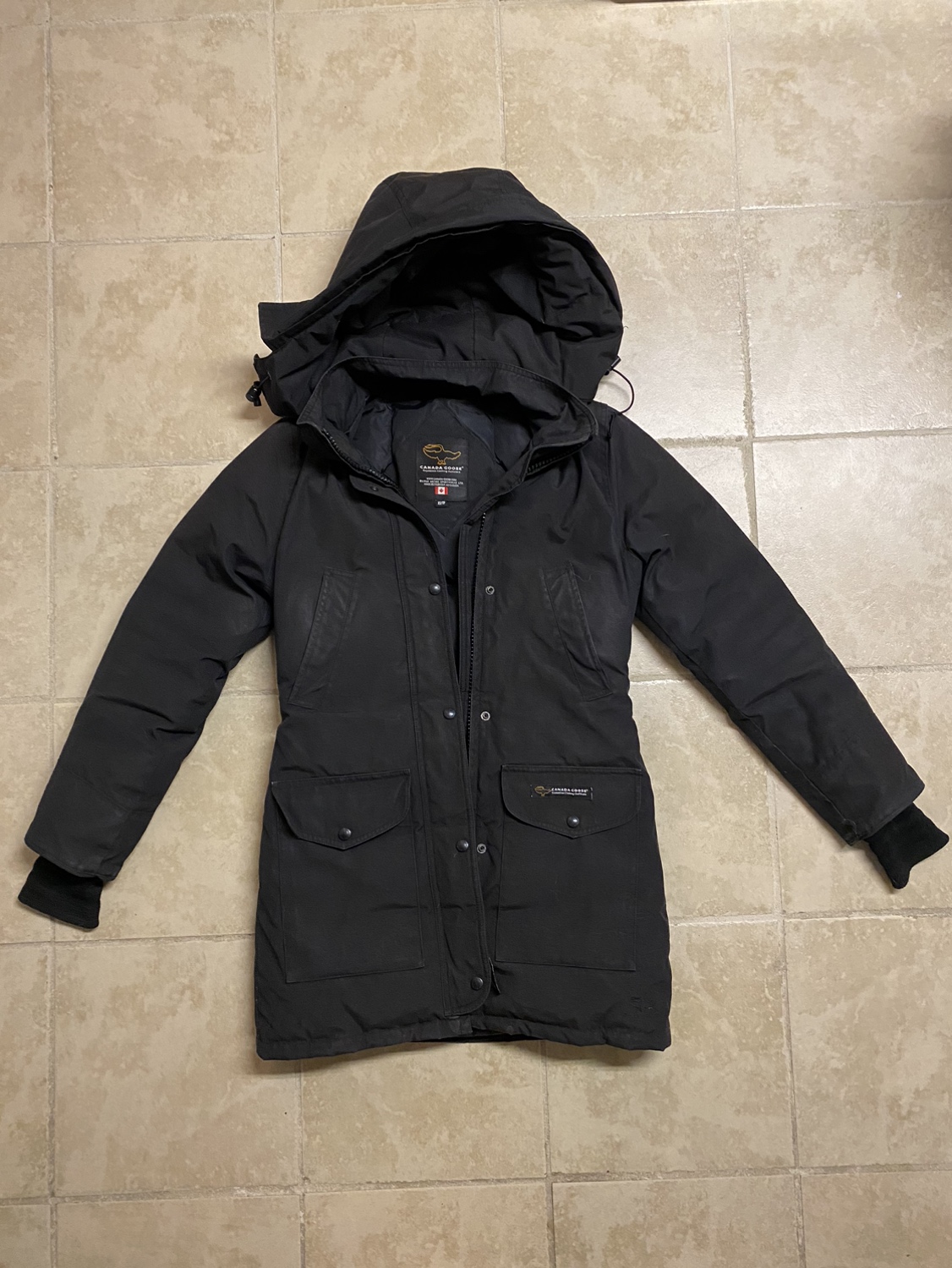 Black Canada Goose Parka Size XS