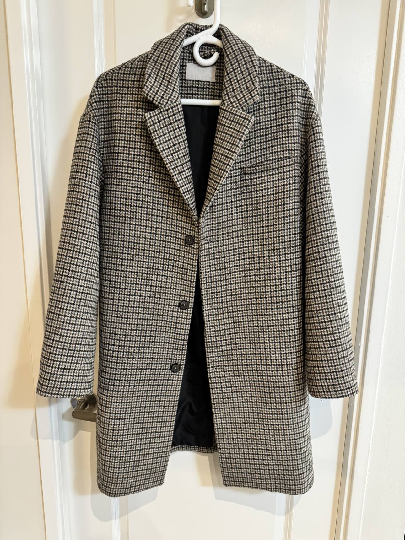 Oak + Fort oversize coat (Brown Plaid)
