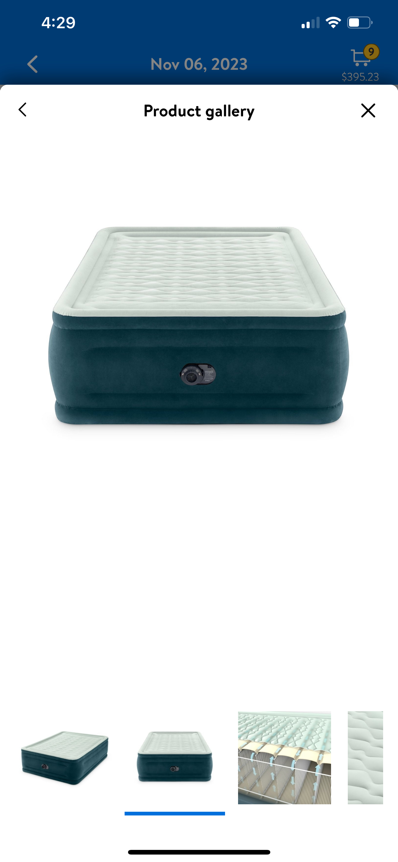 Air mattress 24inch queen size