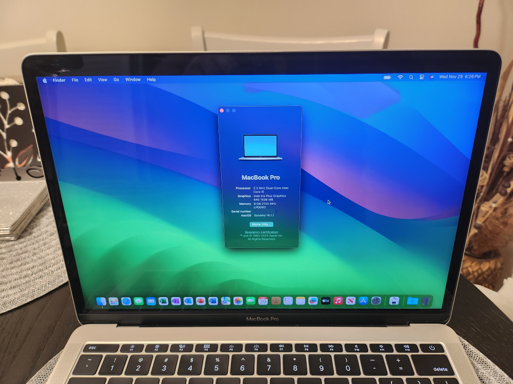 MacBook Pro A1708/13.3/i5/8GB/256GB/OS Sonoma/M. OFFICE 2021 - photo 5
