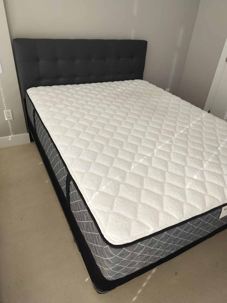 Queen Kingsdown Mattress with headboard, box spring & frame image indicator(3)