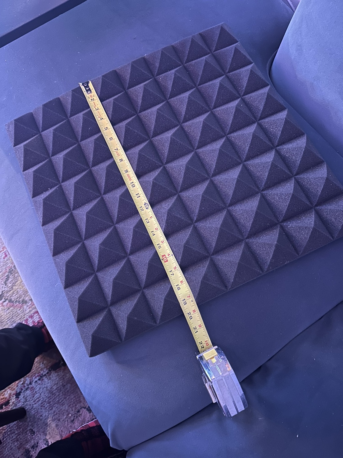 60 Acoustic pyramid sound proofing tiles  19.5x19.5x2