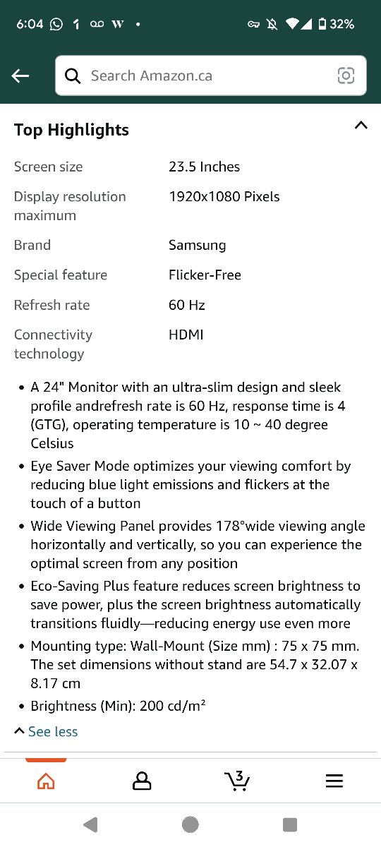 Samsung monitor 24" image indicator(4)