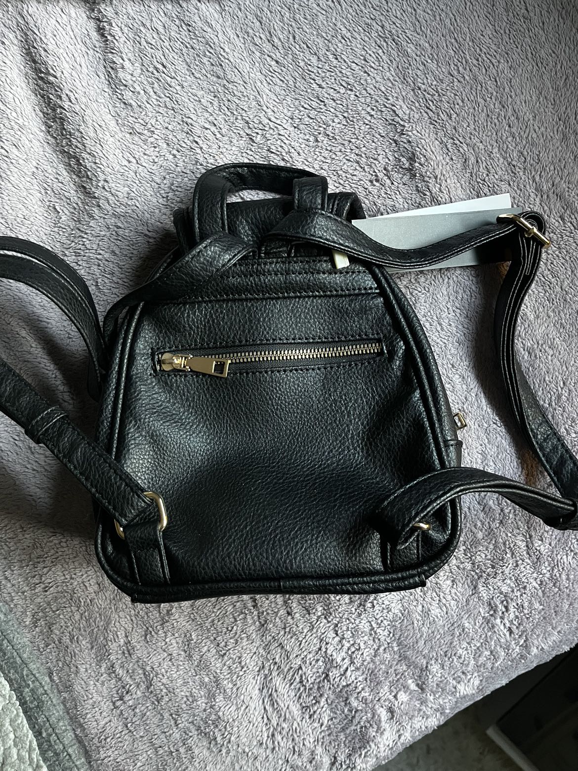 Vegan Leather Mini Backpack - photo 2