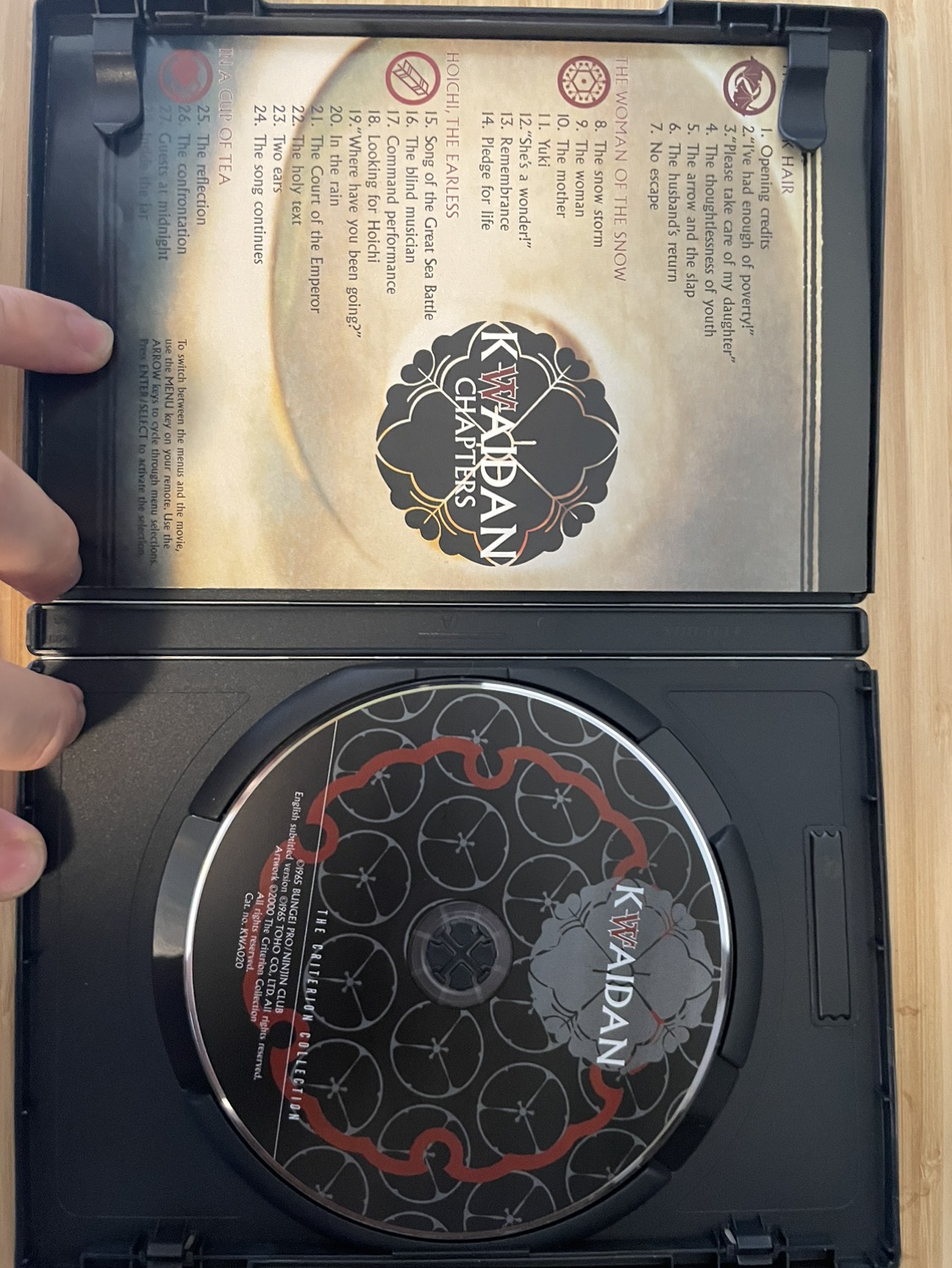 Kwaidan Criterion DVD - photo 2