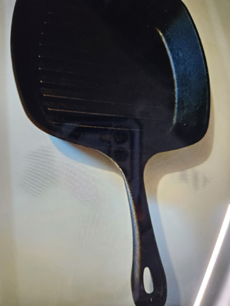 seasoned cast iron grilling pan - photo 2