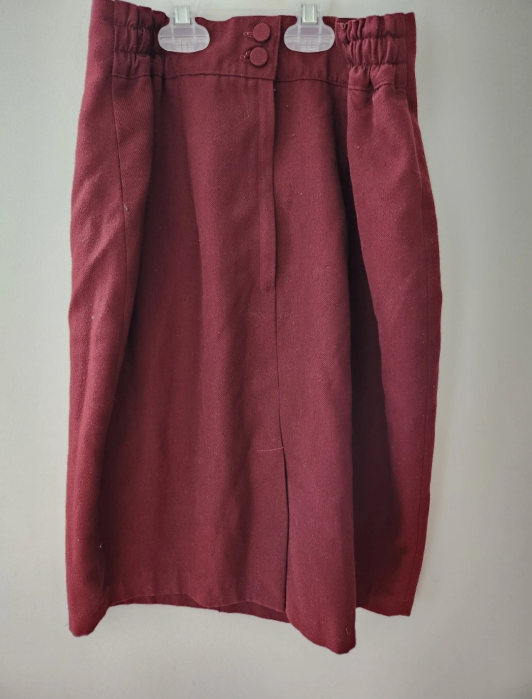 Burgundy Red Skirt - Size: XS to S image indicator(2)
