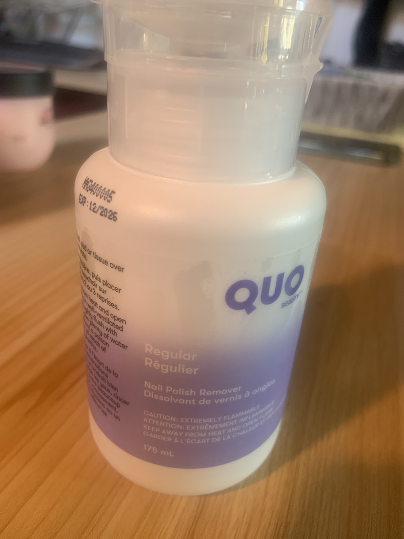 QUO Nail polish remover. Unused.