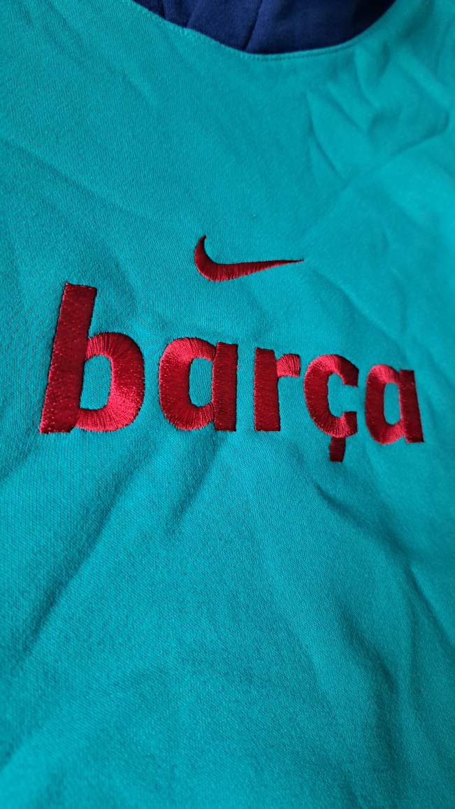 FC Barcelona Men's 3 Tone Fleece Hoddie (L) Never Worn - photo 2