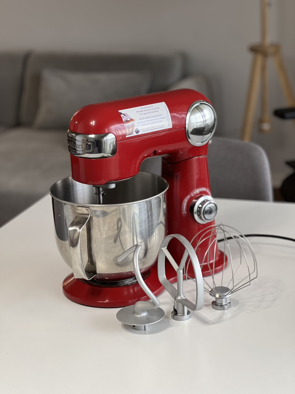 Cuisinart Die Cast 5.5 quart (5.2L) Mixer with attachments