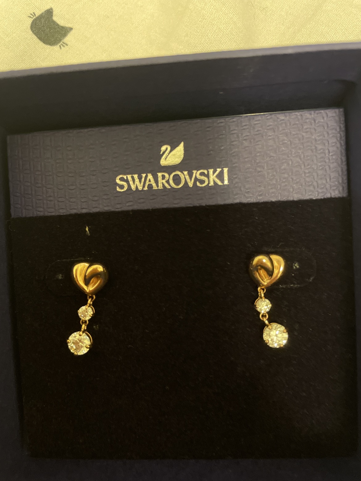 Swarovski heart earrings thumbnail