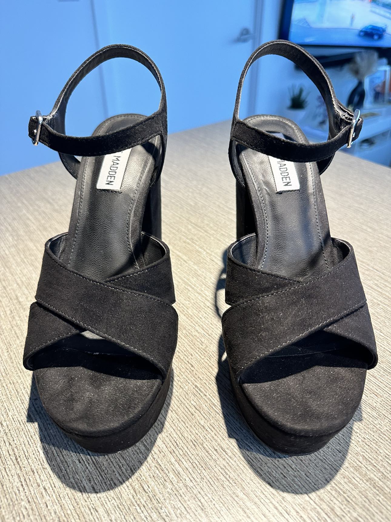 Steve Madden Black Platform Heels - Size 7 - photo 2