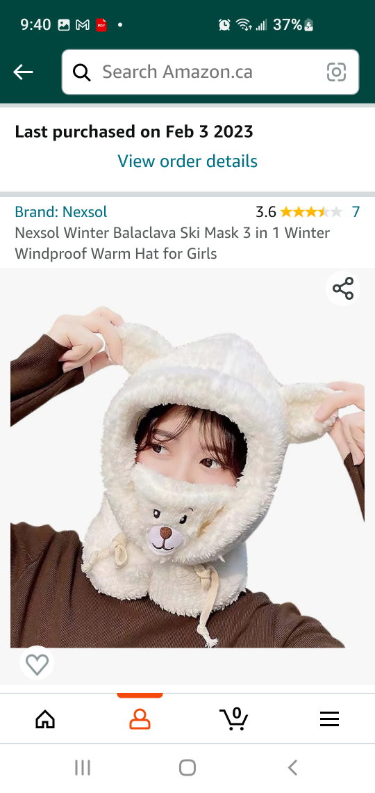 Kids warm winter hat