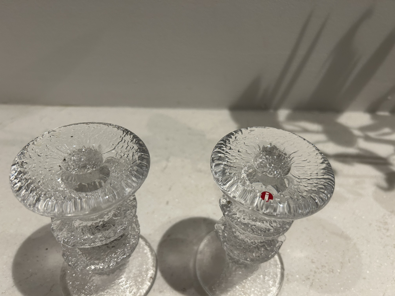 Iitala glass candle holders. Collectors item ! image indicator(5)