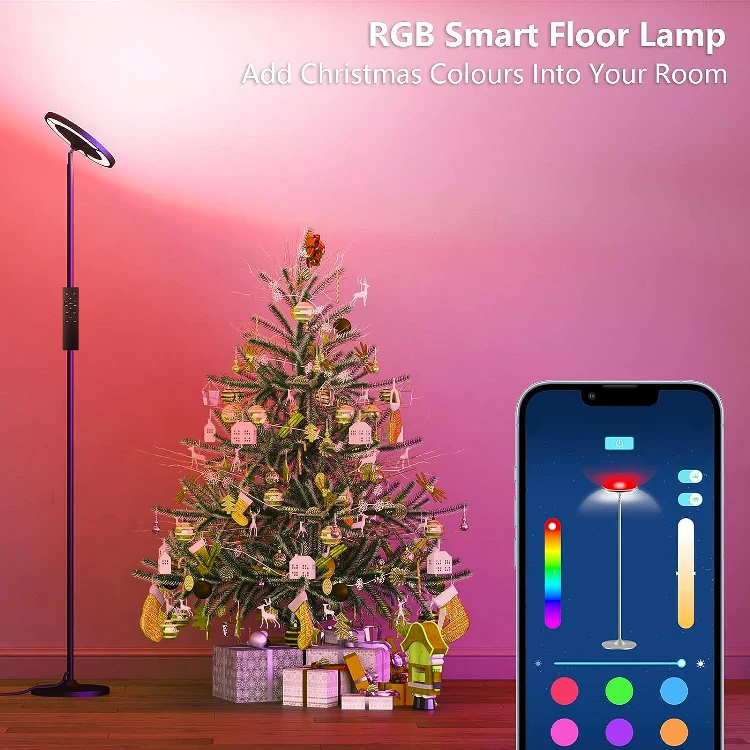 NEW Double-Sided LED Floor Lamp with Remote image indicator(4)