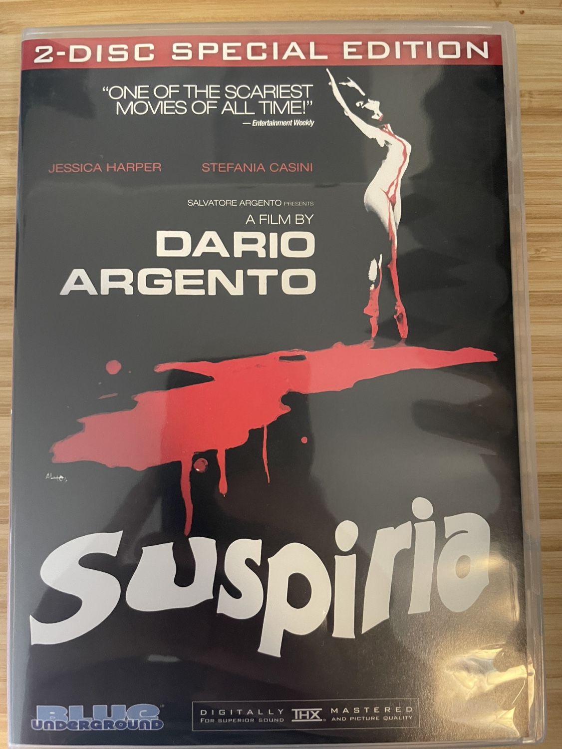 Suspiria Blue Underground DVD