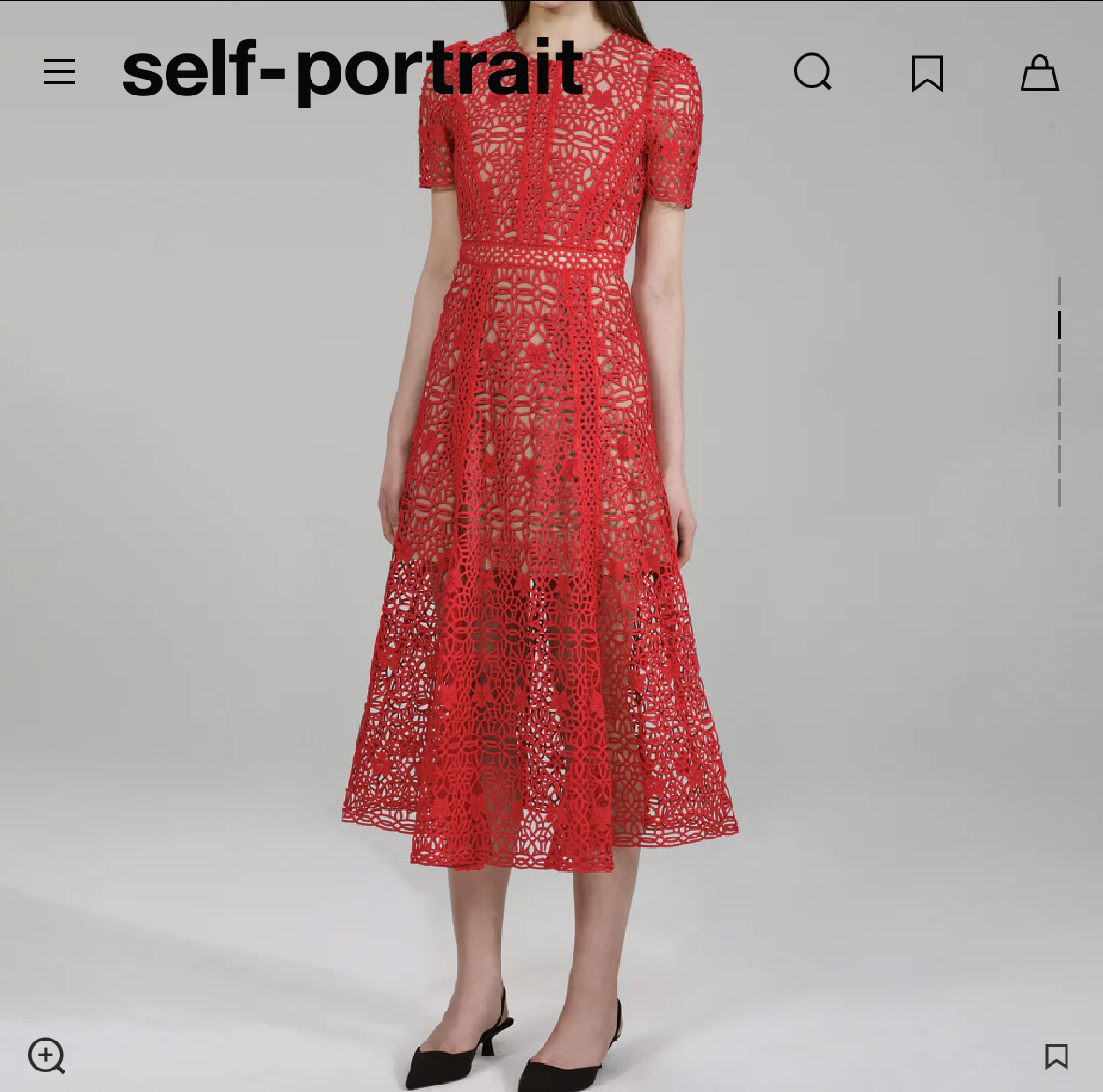 Self Portrait Guipure Lace Midi Dress BRAND NEW WITH TAGS - photo 2