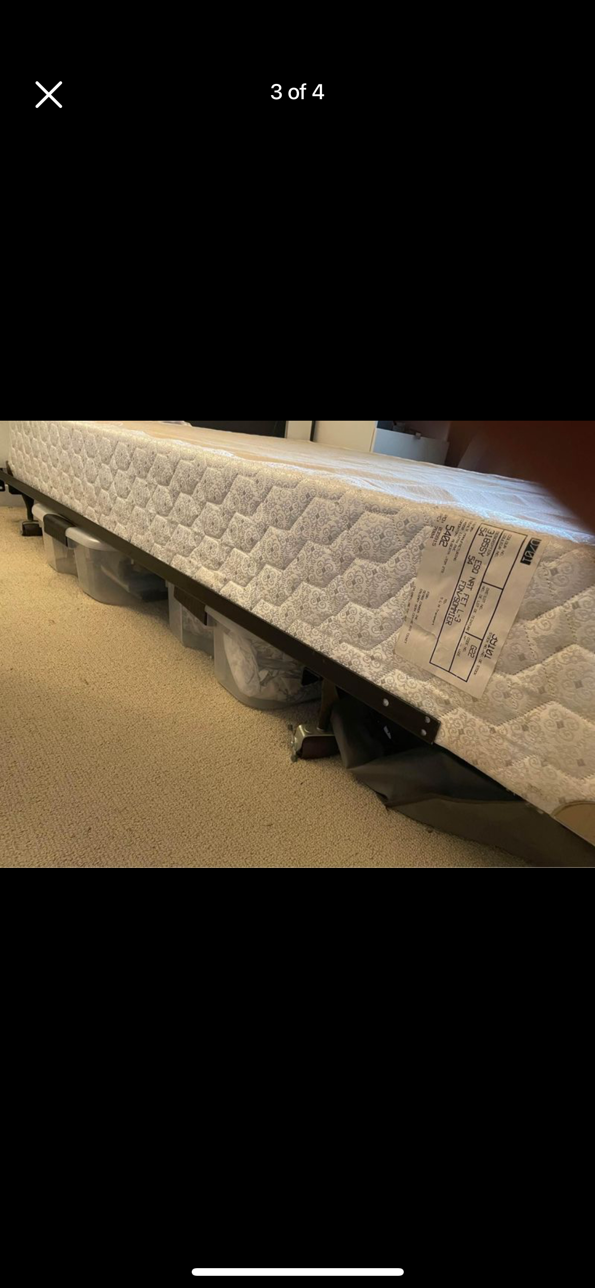 Full/Double Box Spring and Frame - photo 3